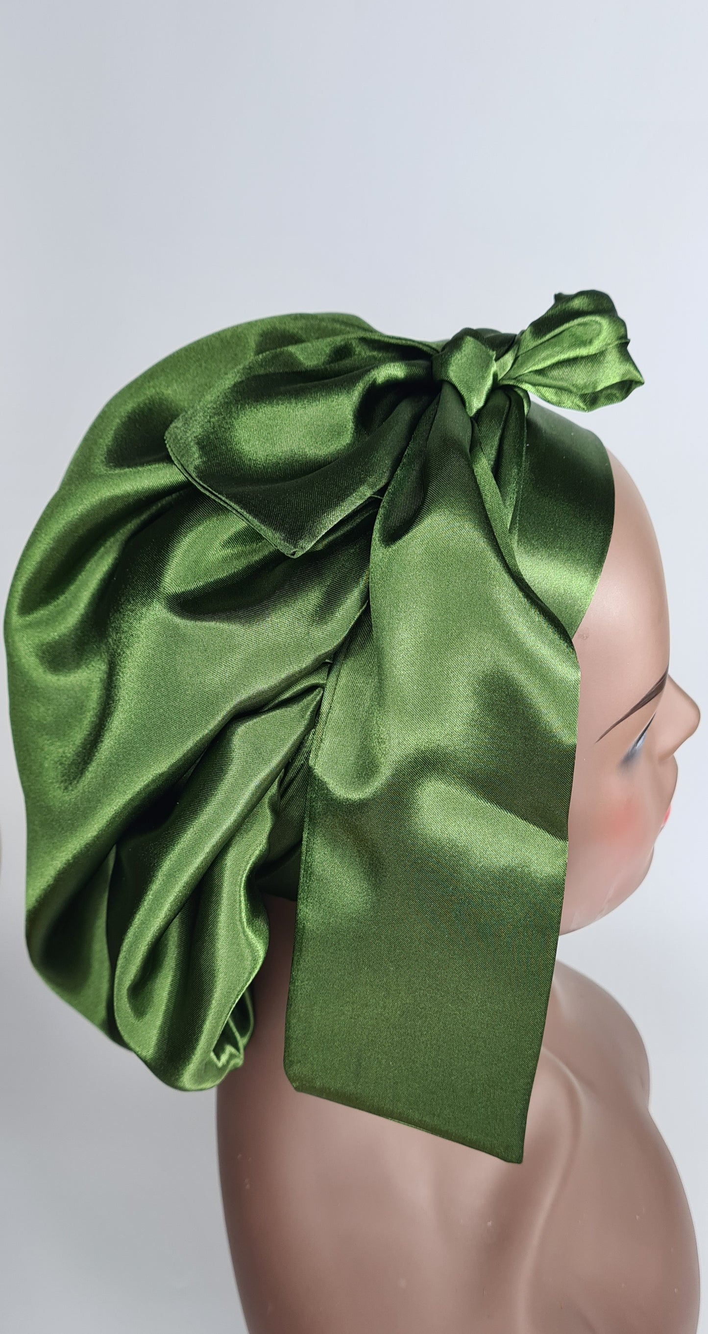 Tie band Reversible Satin hair bonnet  Satin Elasticated, Sleep Hat Bonnet, Headscarf. Night Sleep, Protecting Hairstyle,