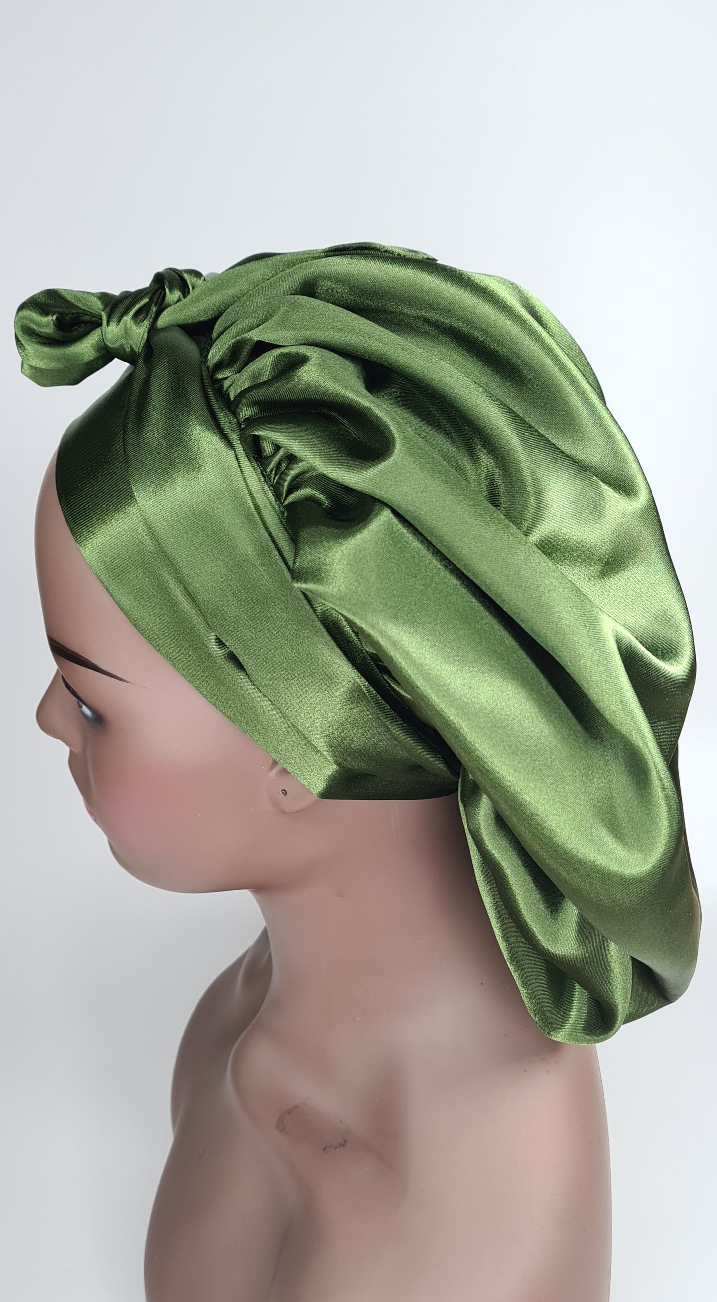 Tie band Reversible Satin hair bonnet  Satin Elasticated, Sleep Hat Bonnet, Headscarf. Night Sleep, Protecting Hairstyle,