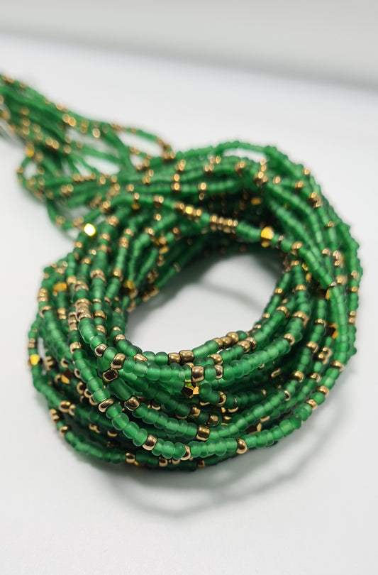 Green mix Waist Beads|On Sale Belly Chain Weight control African beads|belly beads| Ghana beads| Weight Tracker| Nigerian waist beads