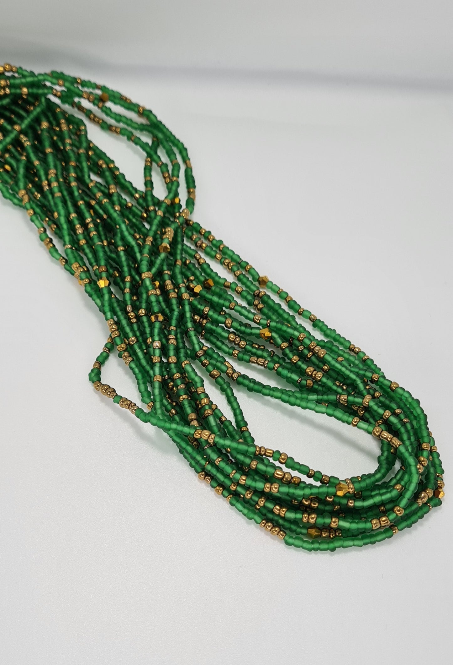 Green mix Waist Beads|On Sale Belly Chain Weight control African beads|belly beads| Ghana beads| Weight Tracker| Nigerian waist beads