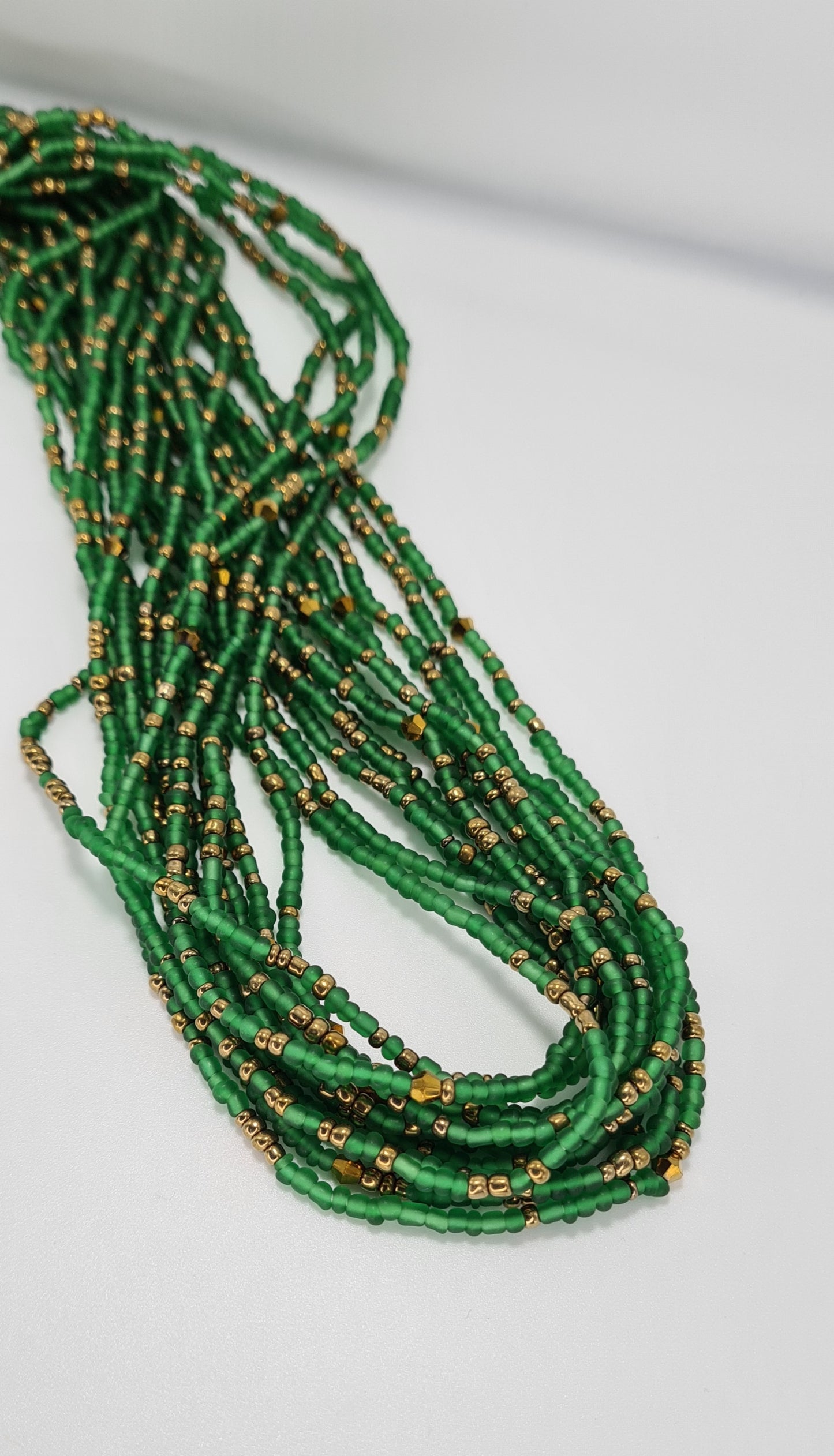 Green mix Waist Beads|On Sale Belly Chain Weight control African beads|belly beads| Ghana beads| Weight Tracker| Nigerian waist beads