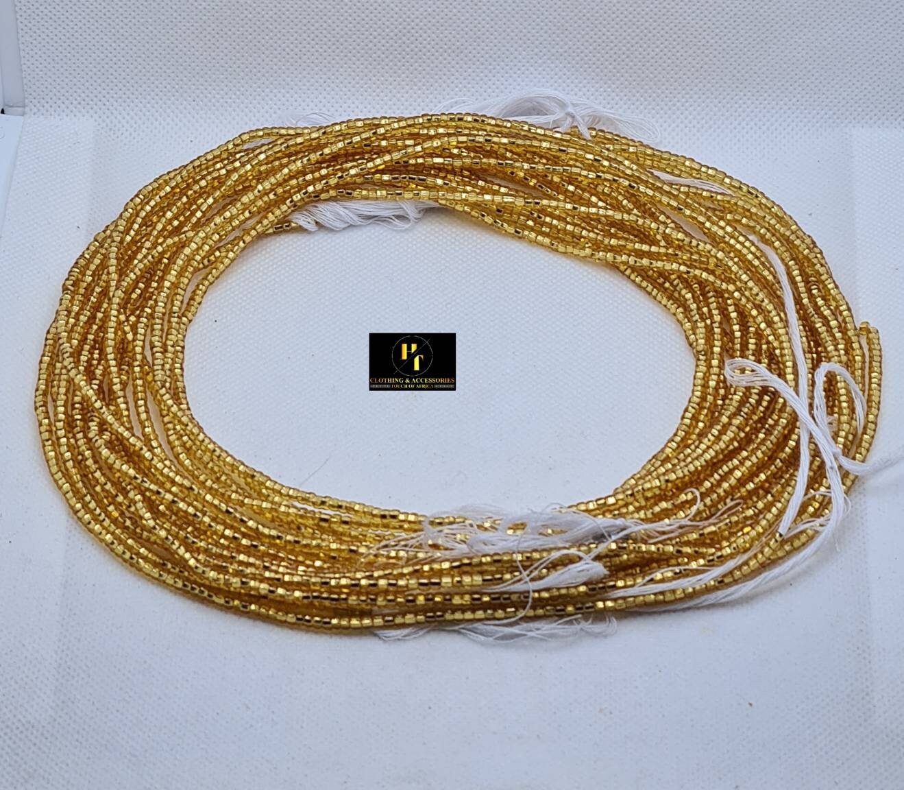 Gold colour Waist Beads|On Sale Belly Chain Weight control African beads|belly beads| Ghana beads| Weight Tracker|Nigerian waist beads