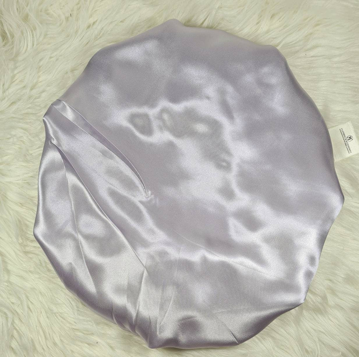 Lilac Reversible Satin hair bonnet|Satin Elasticated, Sleep Hat Bonnet, Headscarf. Night Sleep, Protecting Hairstyle,