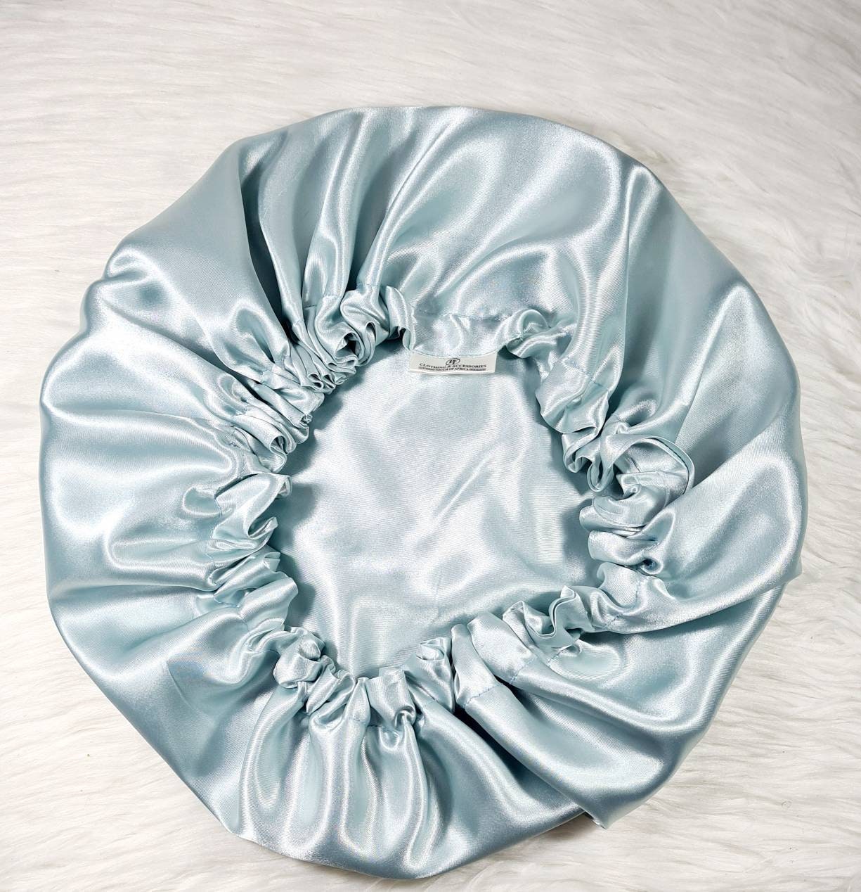 Duckegg Reversible Satin hair bonnet|Satin Elasticated. Sleep Hat Bonnet. Headscarf. Night Sleep. Protecting Hairstyle.