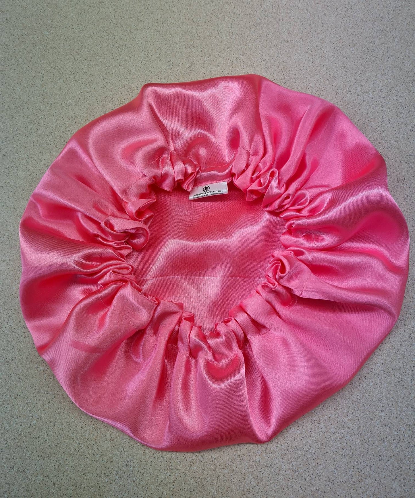 Hot Pink Reversible Satin hair bonnet|Satin Elasticated, Sleep Hat Bonnet, Headscarf. Night Sleep, Protecting Hairstyle,