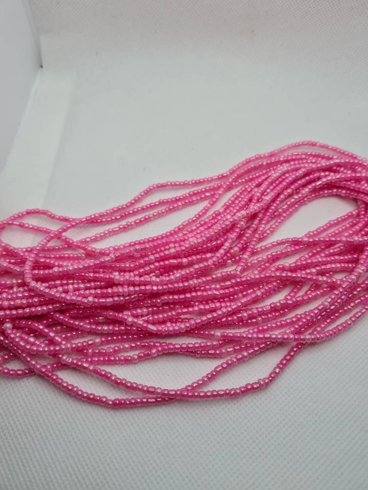 Hot Pink Waist Beads|On Sale Belly Chain Weight control African beads|belly beads| Ghana beads| Weight Tracker/ Nigerian waist beads