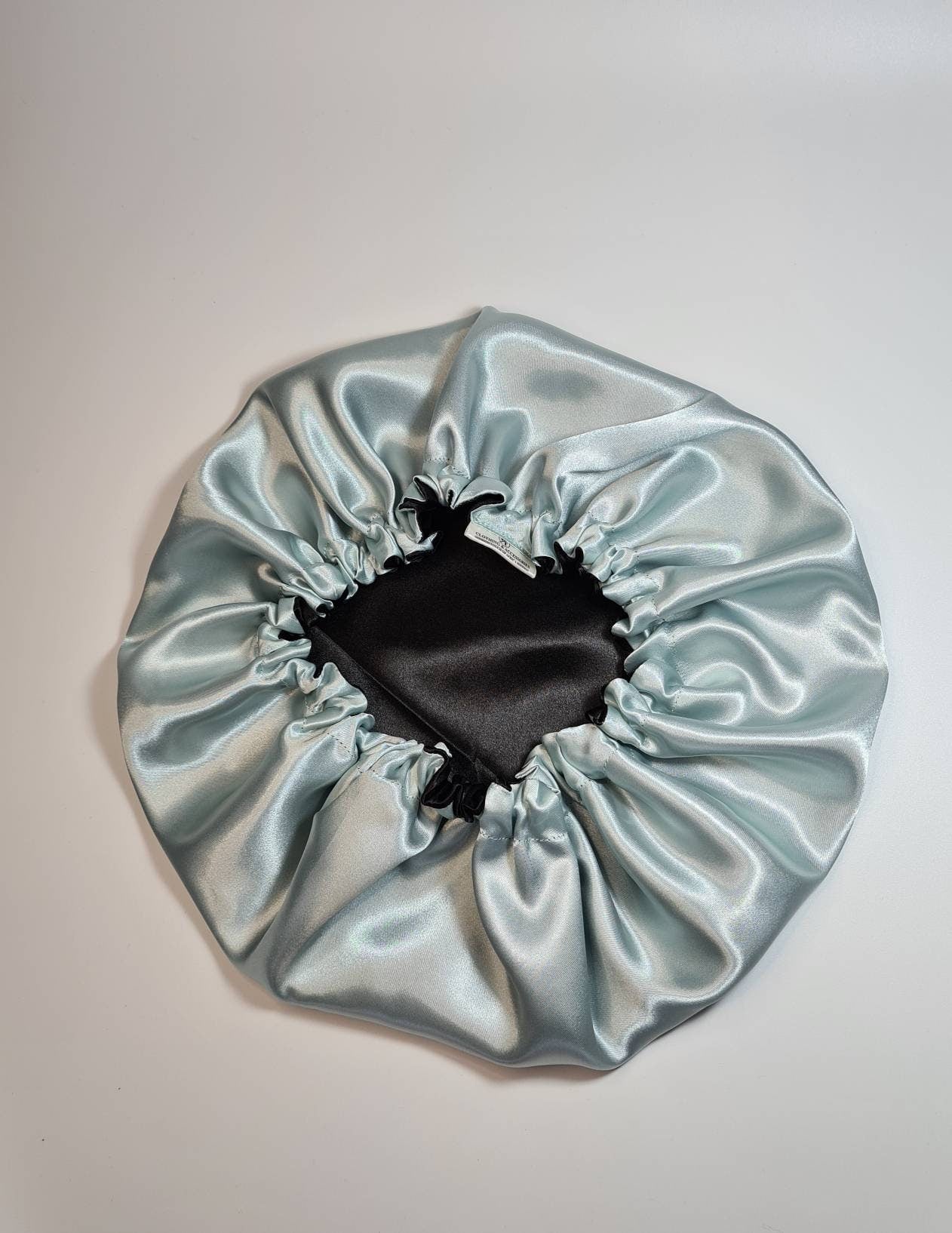 Duckegg Reversible Satin hair bonnet|Satin Elasticated. Sleep Hat Bonnet. Headscarf. Night Sleep. Protecting Hairstyle.