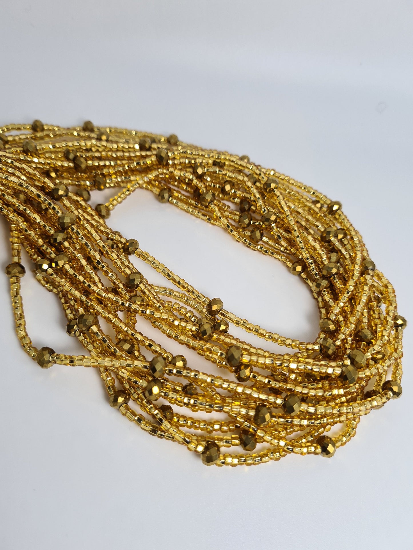 Gissel Gold Waist Bead|Belly Chain|weight loss beads|Weight control beads|African Waist bead|Multi coloured African waist Beads! On sales.