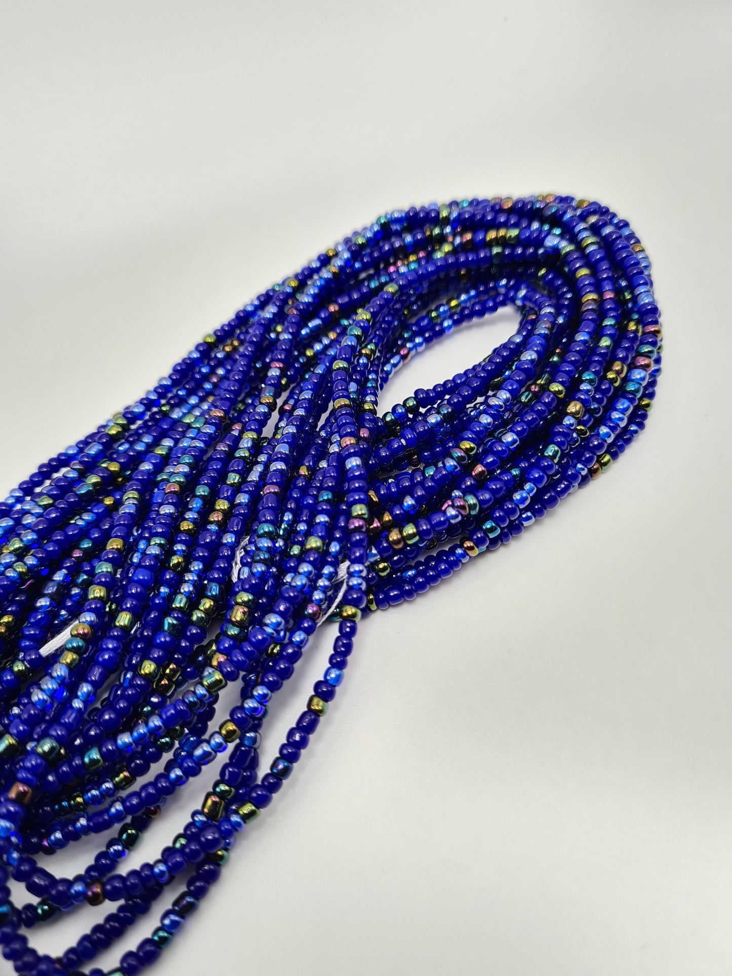 Blue Mix Waist Beads|On Sale Belly Chain Weight control African beads|belly beads| Ghana beads| Weight Tracker| Nigerian waist beads