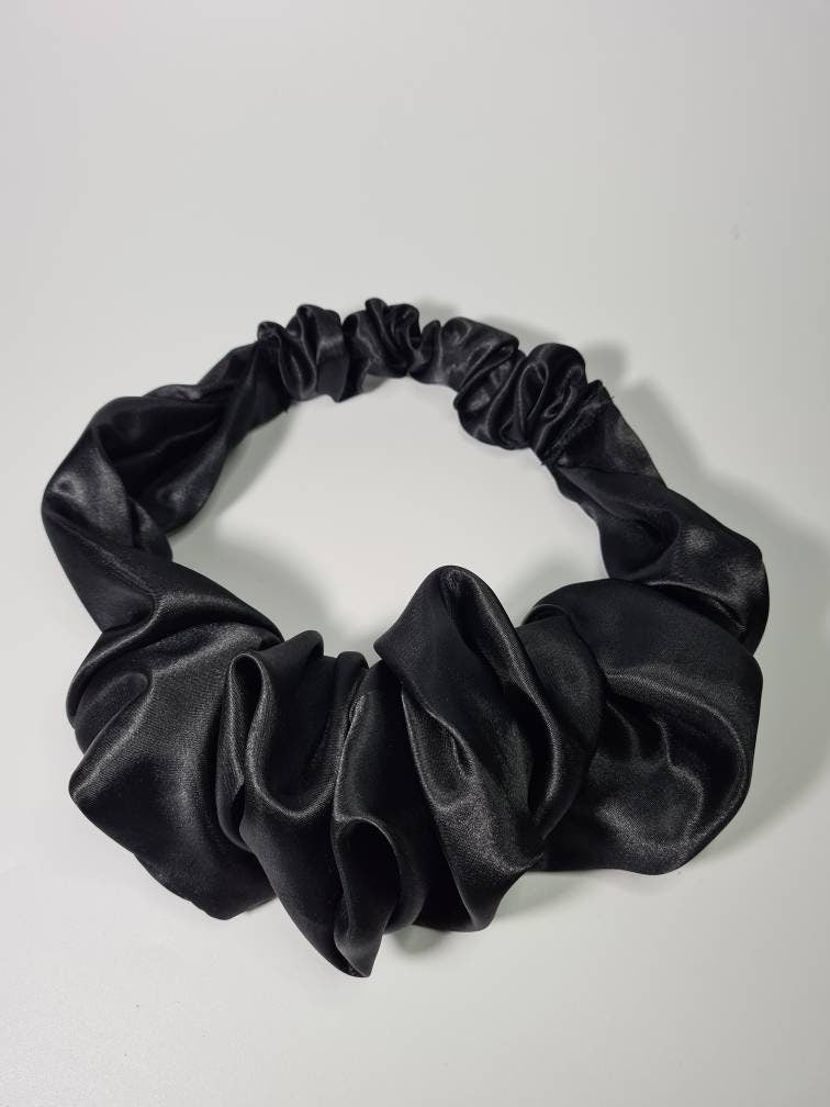 Silky Satin Style Ruffle headband, women hair accessories, Twisted knot headband, hairband, Turban, Gift for sister.